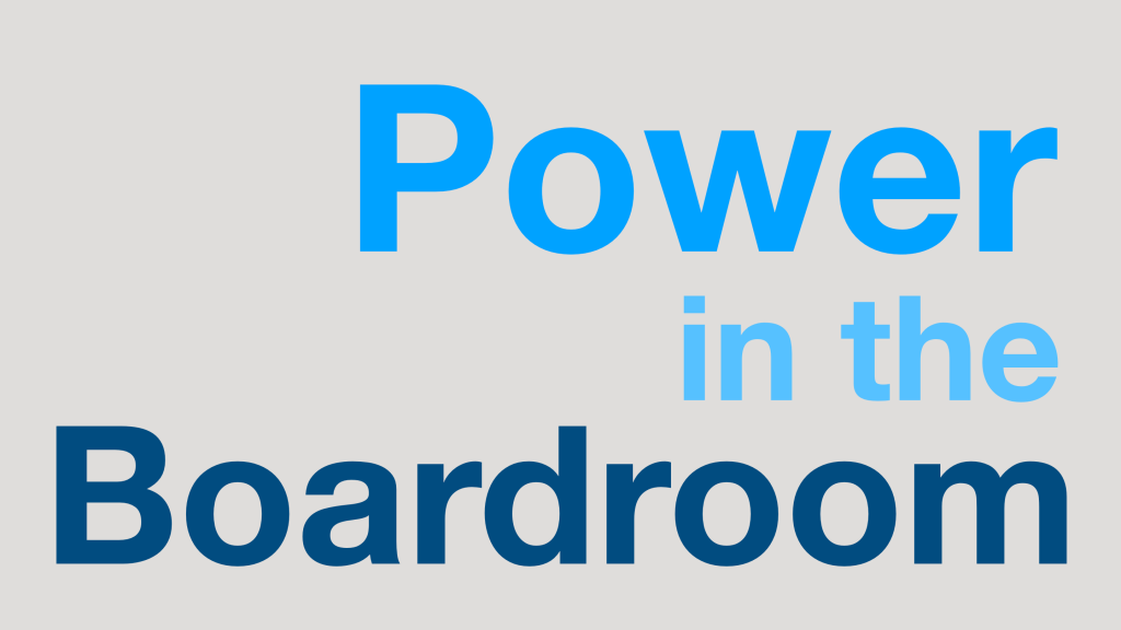 Power in the Boardroom